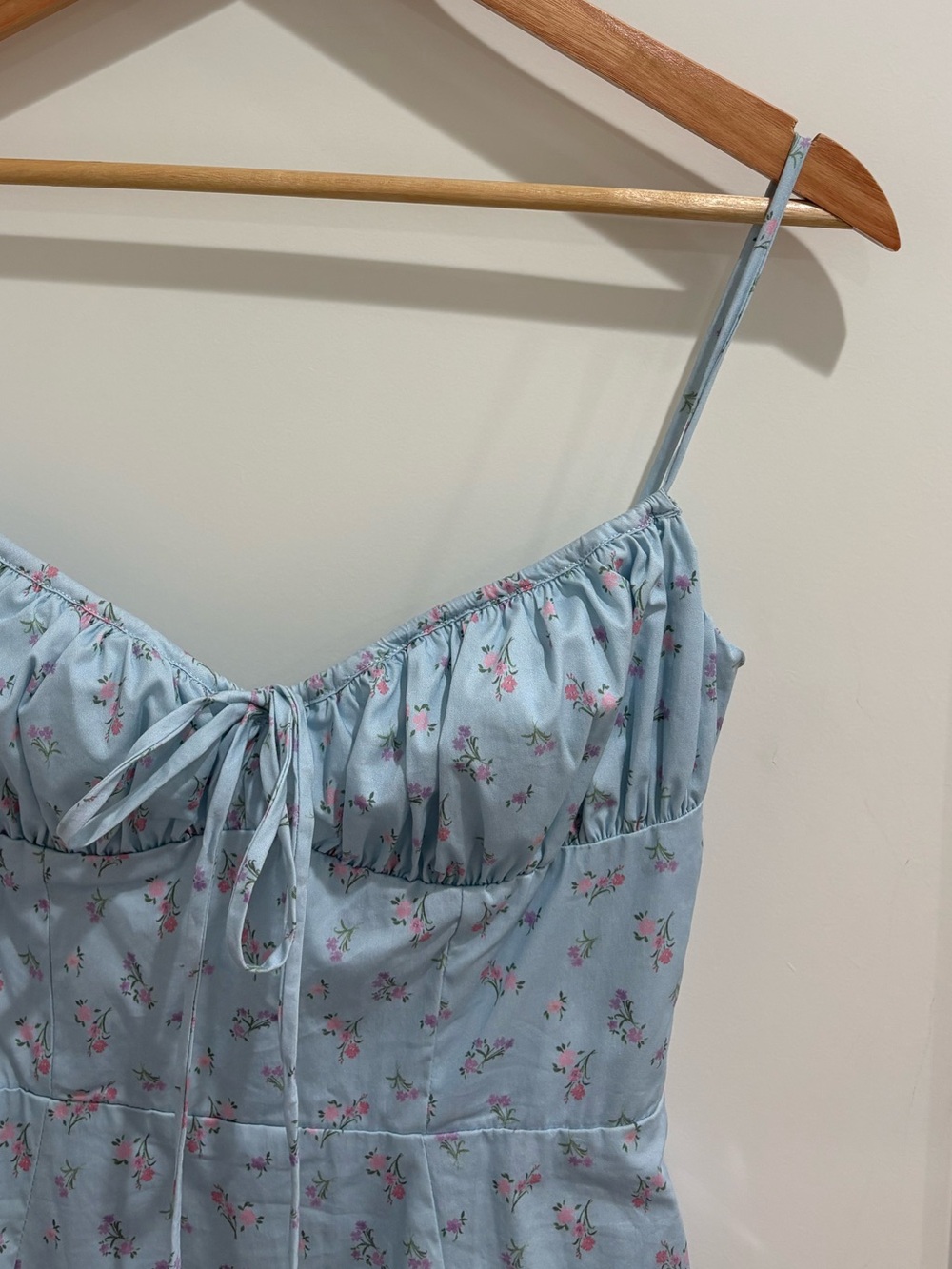 House of CB Carina Blue Floral Bustier Midi